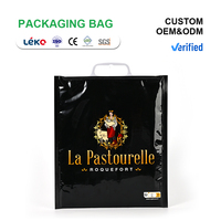 Sac isotherme en plastique avec poignée, logo personnalisé, sac d'emballage isolé pour la livraison et le stockage d'aliments froids