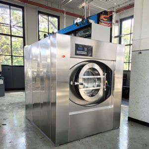 50kgステンレス鋼洗濯機抽出器ホテルのコインランドリー用の新しい商用電気スチームドライクリーニングアイロン機 - Product Image 5