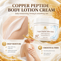 Crème hydratante pour le visage au peptide de cuivre, au suif de bœuf, à la jojoba et à la vitamine E, marque privée, fabricant OEM de produits de soin