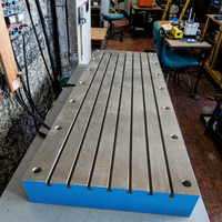 Plaque à rainure en T en fonte de précision pour le positionnement de CNC et de machines-outils avec rainures de montage réglables