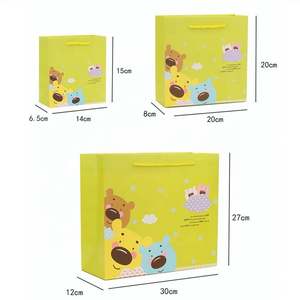 Bolsa de Regalo Pequeña de Papel para Compras, Cosméticos, Joyería, Recuerdos de Boda, con Cinta, para Ropa, Personalizada para Navidad KM - Product Image 3