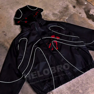 Chaqueta Impermeable de la Mejor Calidad Personalizada, Tejido para Ropa de Exterior, Chaquetas Reactivas al Calor para <span class=keywords><strong>Hombre</strong></span>, Cortavientos, Chaqueta Térmica Reactiva al Calor - Product Image 2