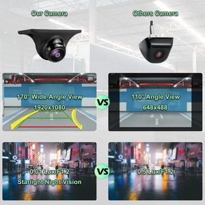 Caméra de recul pour <span class=keywords><strong>voiture</strong></span> avec lignes de guidage dynamiques AHD1080P, caméra de vision arrière réglable avec objectif fisheye 170 degrés grand angle - Product Image 5