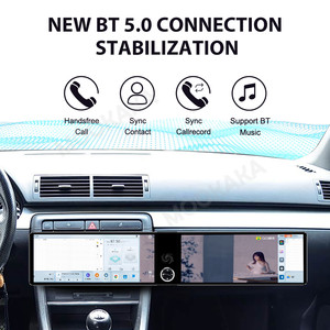 Autoradio MOOKAKA double écran 12,3 pouces pour A4/B6/B7/S4 2004-2007, navigation GPS Android, stéréo, CarPlay sans fil, écran interactif grand format - Product Image 4