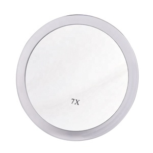 <span class=keywords><strong>Espejo</strong></span> redondo de maquillaje para <span class=keywords><strong>baño</strong></span>, cosmético pequeño con logotipo personalizado respetuoso con el medio ambiente, con <span class=keywords><strong>ventosa</strong></span> de <span class=keywords><strong>aumento</strong></span> - Product Image 4