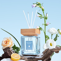 Diffuseur de roseaux de parfum personnalisé avec bâtonnets de bambou naturel pour chambres d'hôtel et suites de luxe