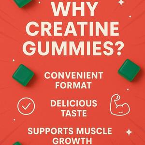 OEM/ODM Private Label <b>Pre</b>-<b>Workout</b> <b>Supplement</b> Energy-Giving Monohydrate Creatine Gummies for Muscle Growth - Product Image 6