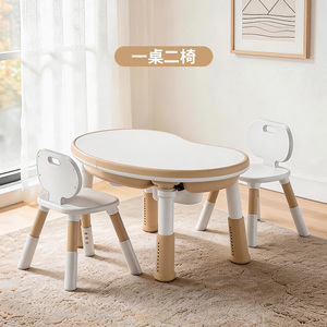 Set Moderno di <span class=keywords><strong>Scrivania</strong></span> e Sedia per Bambini in Plastica con Blocchi da Costruzione per Uso in Cucina e Soggiorno - Product Image 5