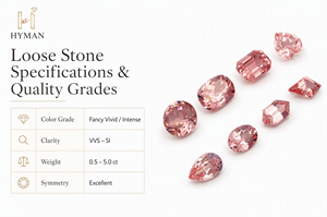 Diamanti Sintetici Colorati di Varie Forme Certificati IGI da 0,5-5,0 Carati Taglio Rosa per Creazione di Gioielli Pietre Sciolte all'Ingrosso - Product Image 5