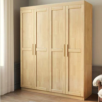 Armoire amovible en bois massif Dongma Nordic, style moderne et simple, multi-portes battantes, organisateur de vêtements pour chambre à coucher, mobilier de maison, fabrication chinoise