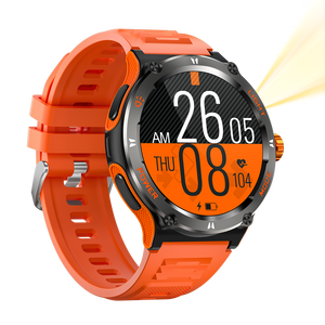 Reloj Inteligente Económico para Exteriores KT76 con Linterna Botón SOS Pantalla de 1.53 Pulgadas Batería de 500mAh Llamadas Natación Impermeable APP <span class=keywords><strong>Dafit</strong></span> - Product Image 1