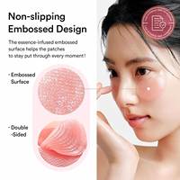 Masque Hydrogel au Collagène PDRN de Saumon Marque Privée pour Réduire les Poches et les Cernes, Patchs Oculaires en Gel Rose et Or
