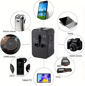Adaptador de Viaje Universal Multifunción, Carga Rápida 1A1C, Enchufe Todo en Uno para EE. UU., UE, Reino Unido y Australia - Product Image 6