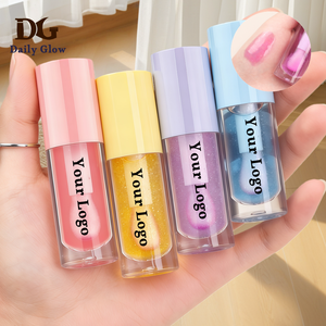 Huile à lèvres repulpante transparente végétarienne rose de haute qualité, aromatisée, en gros, faible quantité minimale de commande, marque privée - Product Image 1