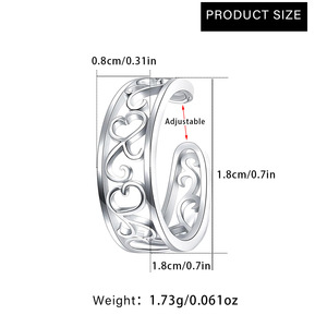 Bagues d'orteil creuses en forme de fleur pour femmes et jeunes filles, en acier inoxydable, nouvelle tendance, étanches, pour l'été, la plage et les vacances - Product Image 6