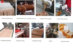 Remplisseuse de saucisses industrielle Remplisseuse automatique de saucisses pour saucisses au fromage Hot Dog Salami Polony - Product Image 2