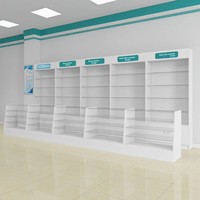 Vitrine d'exposition pour clinique pharmaceutique SEM-M-001 avec écran LED, construction robuste pour la prescription de médicaments occidentaux