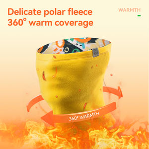 Masque facial multifonctionnel <span class=keywords><strong>ROCKBROS</strong></span> pour enfants, doublé polaire, chaud, pour l'automne/hiver, écharpe de ski, bonnet de cyclisme, capuche couvrant les oreilles - Product Image 2