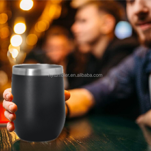 Biểu Tượng Tùy Chỉnh Đôi Tường 12Oz Hình Dạng Trứng Chân Không Cách Nhiệt Du Lịch Cốc Thép Không Gỉ Rượu Vang Cốc Với Nắp Và Rơm Cà Phê Bia - Product Image 6