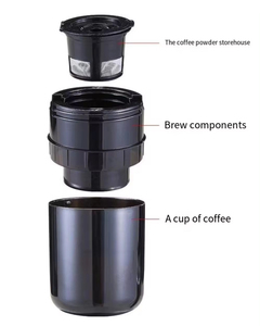 Portable 2-in-1 Mini USB Rechargeable Wireless Drip/Capsule Espresso Coffee Maker Pure <b>Copper</b> Motor Battery Power Portable Espre - Product Image 1