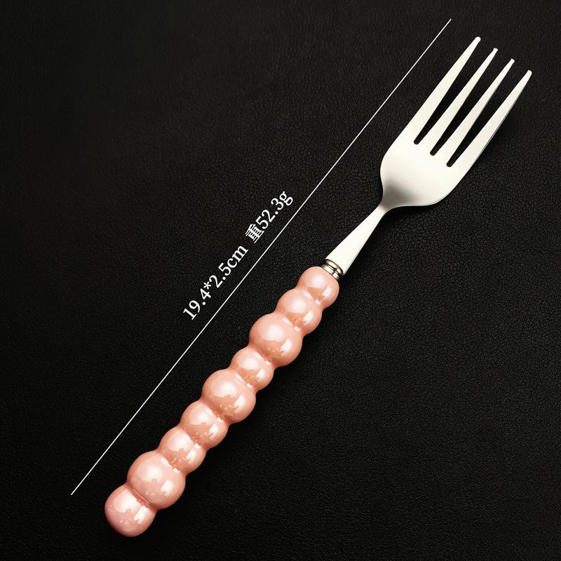 9-bead handle - silver dinner knife