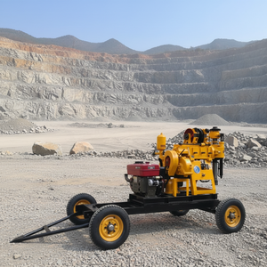 جهاز حفر آبار المياه المحمول بمحرك ديزل بطول 200 متر مع مضخة ومحرك - Product Image 5