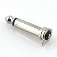 Prise audio mâle mono/stéréo 6,35 mm à angle droit, contact en cuivre, boîtier en laiton, 12V 2A, pour borne de batterie automobile, avec petite languette à souder