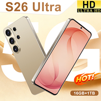Itelgente S26 Ultra 16G+1TB Deca Core Snapdragon 800 Series 108MP LTE CDMA Smartphone avec stylet intégré Écran LCD 120Hz Android 15