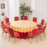Table de banquet ronde pliable en bois de haute qualité, design moderne, idéale pour hôtels, restaurants et mariages en extérieur – Meilleure vente