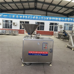 Máquina de llenado de salchichas hidráulica totalmente automática tipo 40, máquina comercial de llenado de <span class=keywords><strong>salami</strong></span> de arroz glutinoso a gran escala Xubang - Product Image 5
