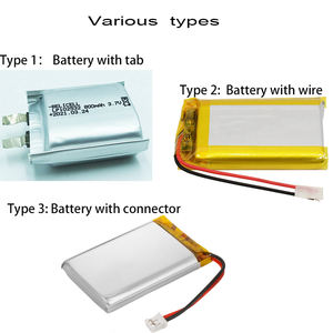 高品质LP603759 3.7V 1500毫安时锂聚合物可充电电池3针连接器，用于消费者游戏控制器电源 - Product Image 6