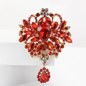 Broches de Cristal de Moda en Oferta, Broches de Lujo con Pedrería para Bodas, Accesorios de Ropa para Mujer, Broches de Joyería de Alta Gama - Product Image 2