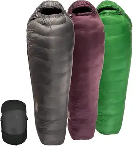 Woqi — sac de couchage à trois degrés pour Camping, sac d'extérieur léger, remplissage en duvet, pour maman, météo froid