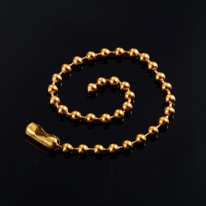 Bracelet de cheville en acier inoxydable plaqué or pour femme et fille, chaîne de pied, bracelet de main, bijoux à billes rondes Rolo - Product Image 4