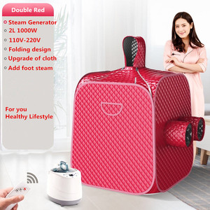 Boîte de Sauna Portable, w, cabine, appareil de détox, perte de poids, avec trou de pieds, générateur de vapeur, pour <span class=keywords><strong>SPA</strong></span> personnalisé - Product Image 3