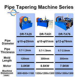 Máquina de contracción cónica rotativa de tubo de acero al carbono de aluminio para motocicletas Motor de engranajes bomba de motor PLC - Product Image 6