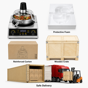 5000W Tabletop Automatic Stir Fry Machine Upper Stirrer Electromagnetic Wok Cooker for Commercial Kitchen One Stop Supply - Product Image 6