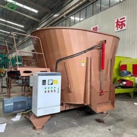Équipement d'élevage vertical de 36 mètres cubes avec machine complète de 24 mètres cubes pour la distribution de la nourriture et l'augmentation de la production de lait
