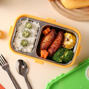 Boîte à lunch au design créatif et mignon, avec fermeture à boucle de sécurité, structure durable et compacte, facile à transporter. - Product Image 1