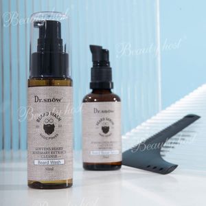 En stock: Kit de cuidado de barba de fábrica con peine, champú, acondicionador, suero y aceite para el crecimiento y estilizado de la barba para hombres, set de aseo para el cabello facial. - Product Image 4