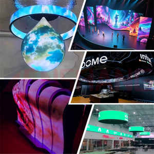 Señalización digital de panel LED flexible de pared de video LED de paso fino de alto contraste para eventos de ferias comerciales de publicidad - Product Image 6