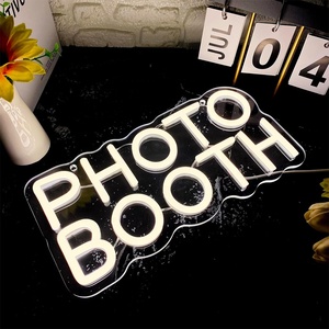 Panneaux <span class=keywords><strong>de</strong></span> photomaton pour décoration murale, LED à luminosité réglable, résistants aux intempéries, panneau 'Ouvert' pour <span class=keywords><strong>la</strong></span> <span class=keywords><strong>photographie</strong></span> en extérieur - Product Image 5