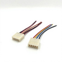Arnés de cableado para interruptor elevalunas de coche, cinco cables, cinco puertos, conector de cable de cobre, ajuste estándar