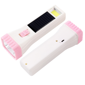 Solar LED Flashlight Portable Camping Torch Waterproof ABS Handheld Light for Portable Rechargeable Camping Hiking Light outdoor - Product Image 1