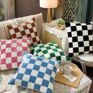 Housse de coussin réversible brodée à la main en coton doux, style vintage, pour hôtel ou maison, décorative - Product Image 2