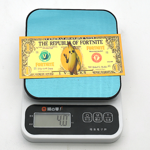 Lot de 5 billets de banque en feuille d'or style anime de jeu de combat avec certificat, billets de collection de dessins animés pour cadeaux - Product Image 3
