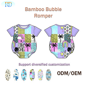 Ruidian 2026 Tutina Neonato Personalizzata in Bambù a Bolle, Pagliaccetto Estivo a Maniche Corte, Body Stampato per Neonati, ODM OEM - Product Image 4