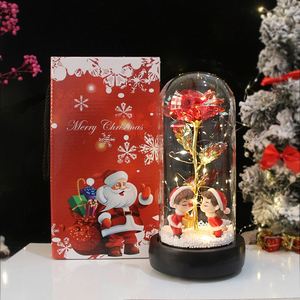 Newish Christmas <b>Tree</b> and Rose With <b>Led</b> Light of Christmas Table Decorations Santa Elk Snowman Christmas Dolls - Product Image 6