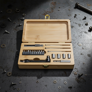 Juego de Herramientas Manuales de Reparación Básica para el Hogar, Estuche Portátil Mini, 20 Piezas, Venta al Por Mayor - Product Image 1