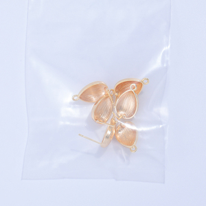 Zhongxing accessori orecchini DIY irregolari ovali spazzolati fogli di rame orecchini <span class=keywords><strong>925</strong></span> <span class=keywords><strong>argento</strong></span> forma goccia d'acqua orecchini - Product Image 6